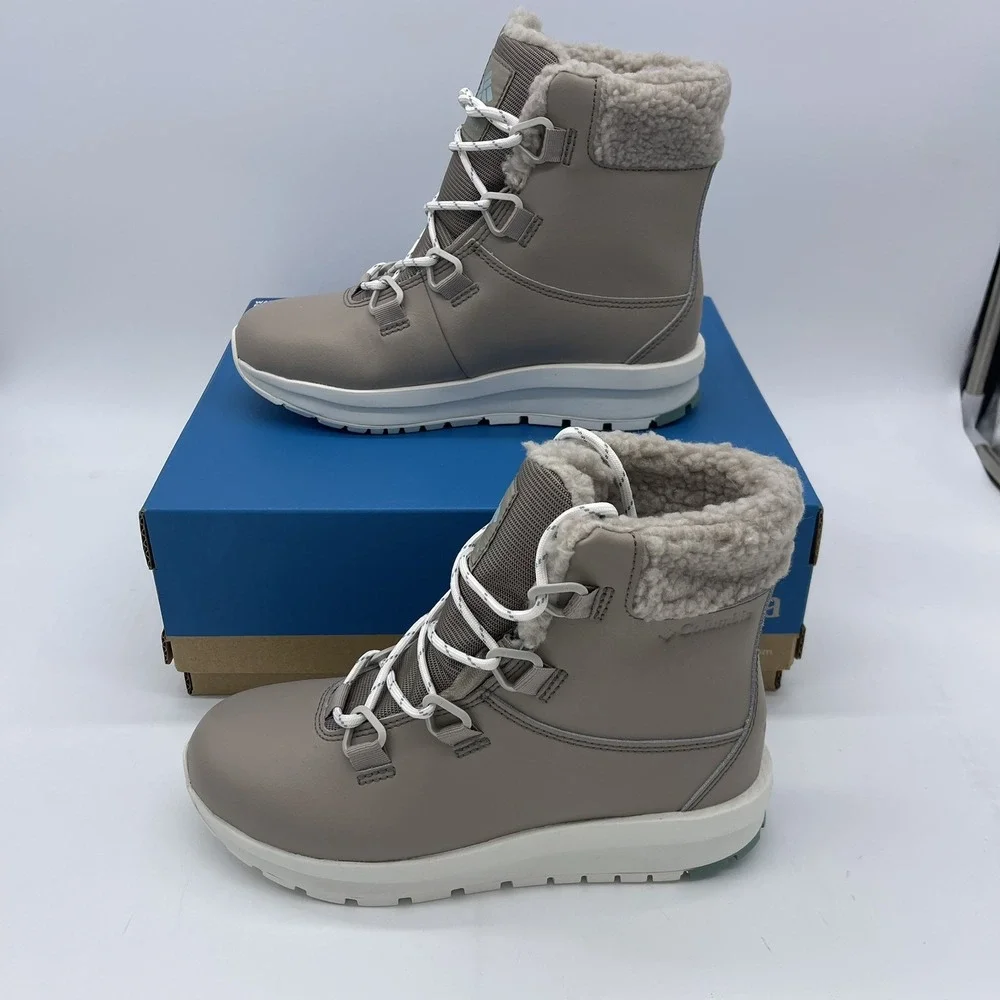 Columbia Women's Moritza Waterproof Leather Snow Boot Size 6 Tan NEW $110